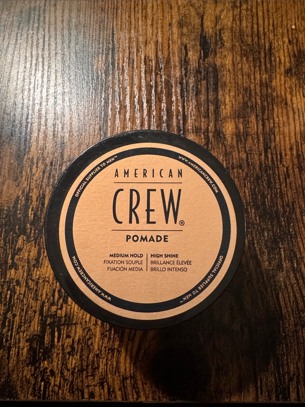 American Crew Pomade - Medium Hold High Shine (Tan)